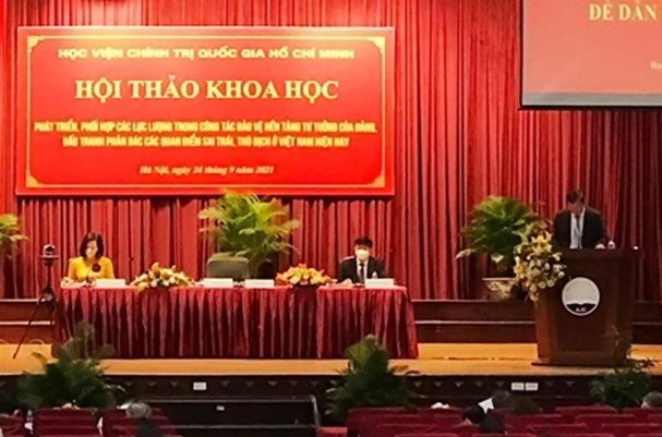 Phát triển, phối hợp lực lượng bảo vệ nền tảng tư tưởng của Đảng
