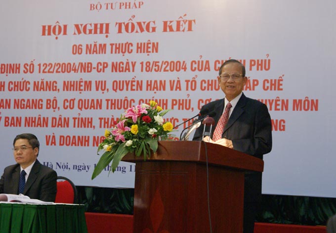 Hội nghị tổng kết 06 năm thực hiện Nghị định số 122/2004/NĐ-CP