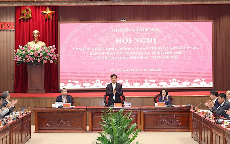 Hà Nội lập Ban Chỉ đạo về hoàn thiện thể chế, chính sách đặc thù phát triển Thủ đô