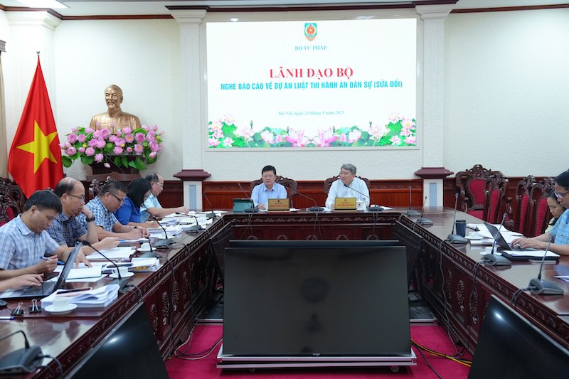 ​Tiếp tục rà soát, hoàn thiện dự án Luật Thi hành án dân sự (sửa đổi)